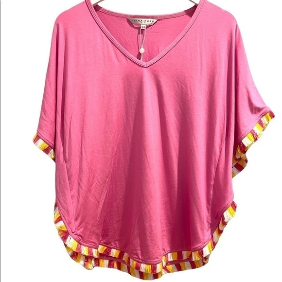 TRINA Turk Delfino Top in Pink Fusion Size XS/S New with Tags - Picture 5 of 10